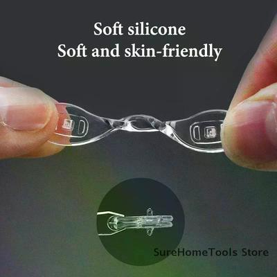 4 Bucăți Paduri Nazale din Silicon Anti-Alunecare în Formă de U - Kituri de Reparație Pentru Ochelari Confortabile Moi și Respirabile Accesorii Pentru Ochelari