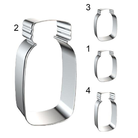 Formička na sušenky Jemná DIY Nerezová ocel Tvar lahve Vykrajovátko na pečení sušenek na párty