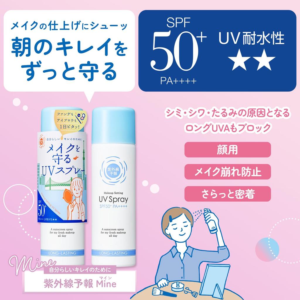 [Renewal] UV Forecast Makeup Protection UV Spray M SPF50+ PA++++ UV and Water Resistant Prevents Shine, Sebum, and Makeup Breakdown, Sun Protection