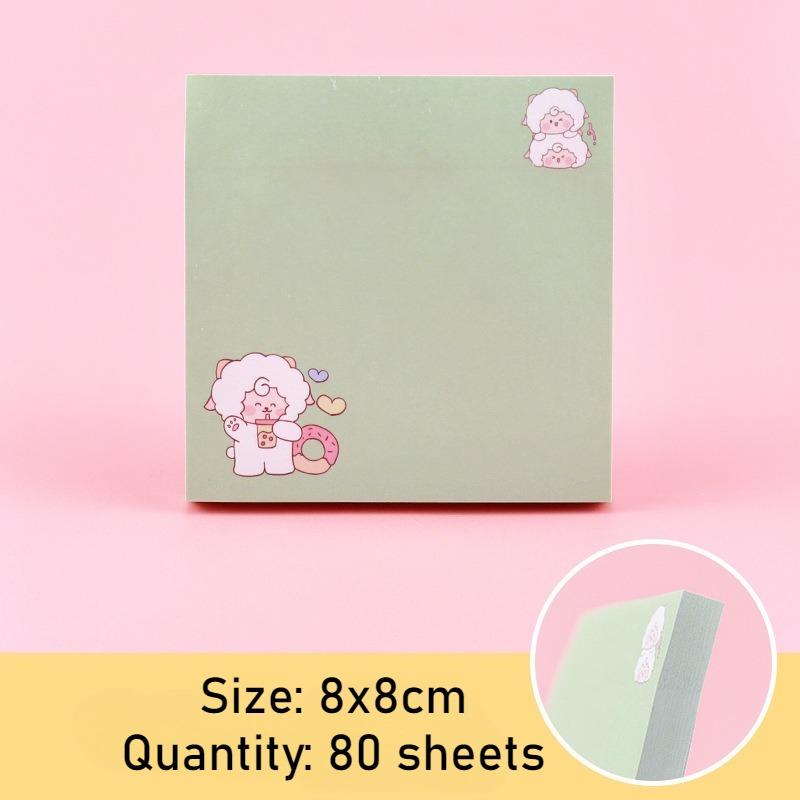 80sheets Cartoon Posted It Memo Sticky Cute Sheep Panda Notes Pads Posits Stationery Stickers Notebook Planner Message Sticker