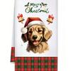 1pc/2pc/4pc/pack Christmas Scrub Sponge Creative Kitchen Dish Cloth Festive Cleaning Decor for Home & Table Kitchen Dish Towel Xmas Cleaning Supplies