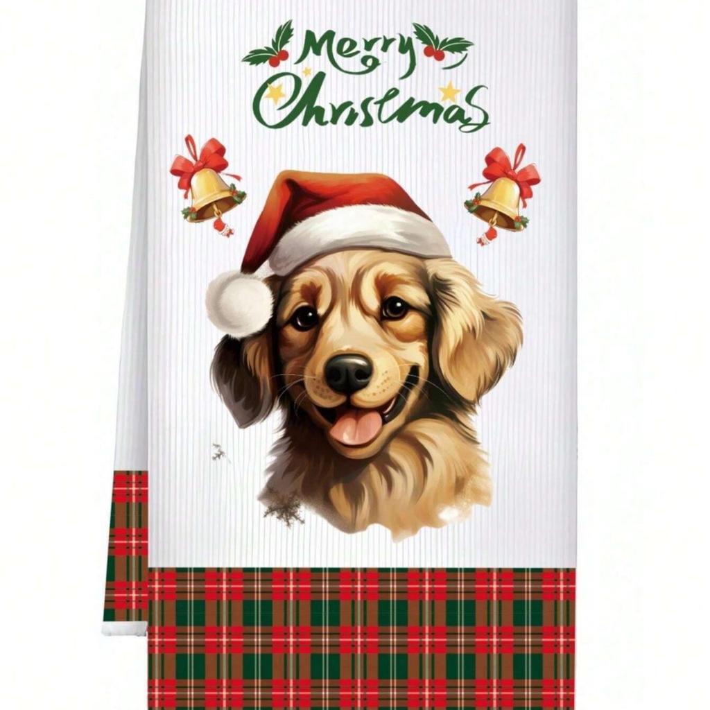 1pc/2pc/4pc/pack Christmas Scrub Sponge Creative Kitchen Dish Cloth Festive Cleaning Decor for Home & Table Kitchen Dish Towel Xmas Cleaning Supplies
