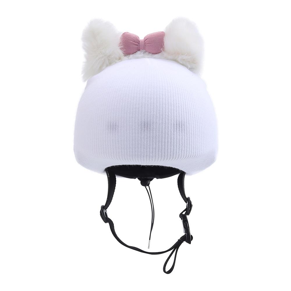 Cute Cartoon Ski Helmet Cover Multifunctional Outdoor Sports Windproof Warm Hat Fun Decorative Wool Hat