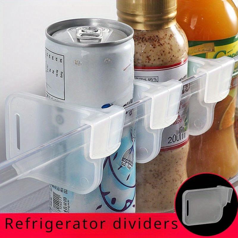 Multifunctional Household Refrigerator Divider to Organize Freely, Snap-On Grids Clip to Organize Refrigerator Door Divider Clip, Suitabl