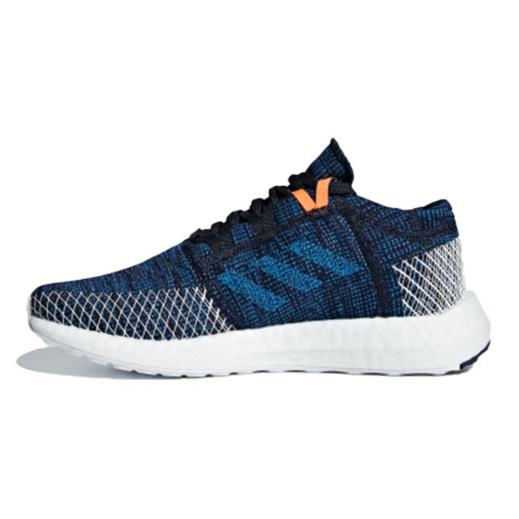

new Adidas Pureboost Go J Slip Resistant And Breathable Low Top Kids Running Shoes Blue Teenagers 37