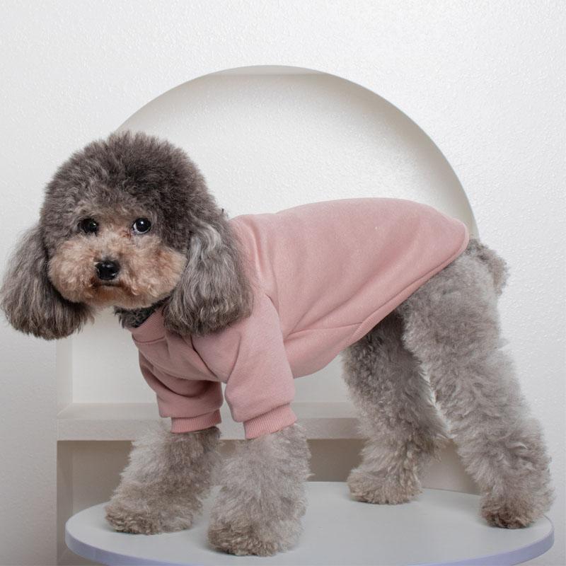 Autumn Winter Pet Hoodies Clothing Warm Dog Clothes Solid Pullover Costume Puppy Sweatshirt Tshirt For Small Dogs Chihuahua York