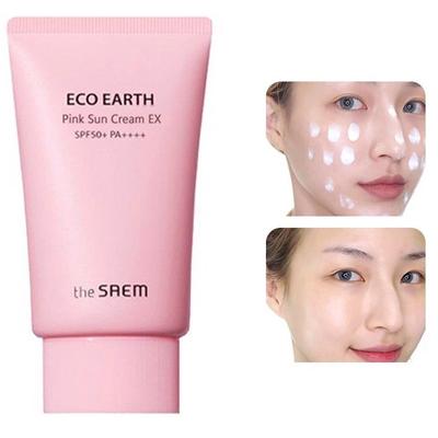 Eco Earth Pink Sun Cream SPF50+ PA++++, 50g
