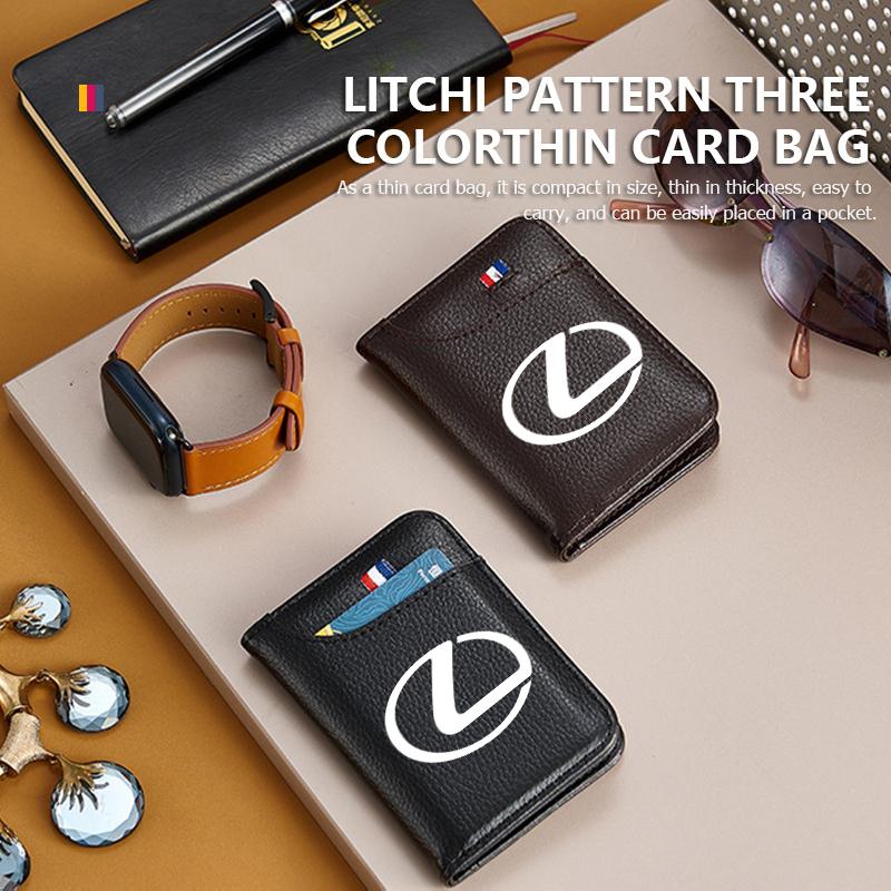 Car Wallet Driver's Licence Insurance Card Holder Multi Pocket Wallet For Lexus RX350 IS250 IS200 GS300 LX570 RC350 UX250h ES350 HD7