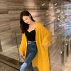 Summer Uv-protection Wear Women Korean Chic Loose Jacket Basics Chiffon Double Collar Design Lantern Sleeve Cardigan