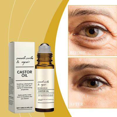 Olio Roll-on Rassodante Riduce Occhiaie, Borse sotto gli Occhi, Rughe, Rassoda e Migliora le Linee Sottili, Idrata Profondamente e Dura, 1 pz, 10 ml