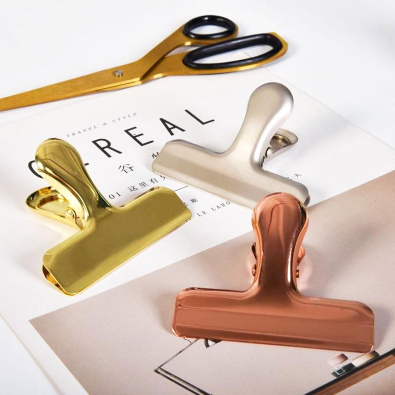 Large Paper Clip 77mm Long Stainless Steel Paper Clamp Metal File Clip for Craft Food Bag Photo Home School Office