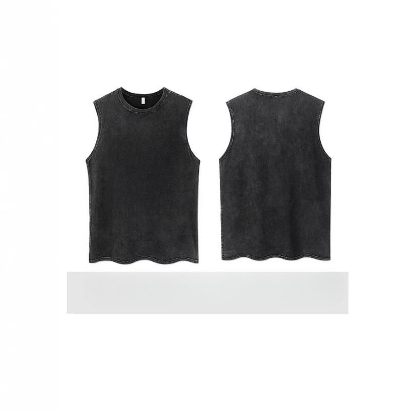 Spring and Summer Women's Top T-shirt Round-neck Pullover Vest