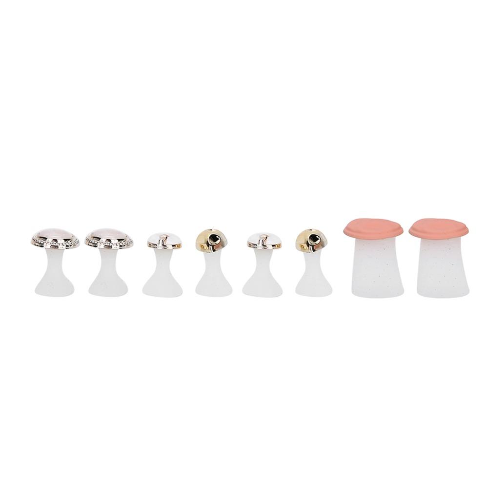 8 Pcs Non-slip Pedicure Toe Dividers Soft Silicone Reusable Toe Dividers  Home Use