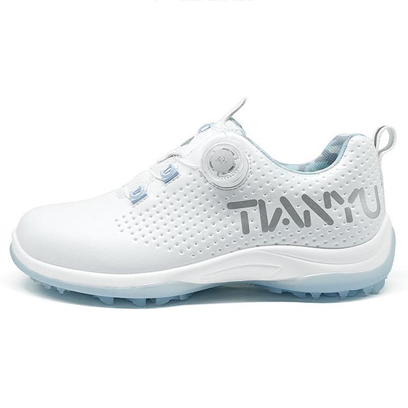 

Женские водонепроницаемые нескользящие туфли для гольфа с накладными шнурками 39 белый