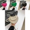 Fashionable Medium Sized Heart Bag With Zipper Closure Soft Pu Leather Shoulder Bag For Everyday Use