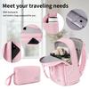 Lightweight Luggage Sets 3 Pieces Carry On Luggage Expandable PP 20 inch Suitcases with Wheels Pink