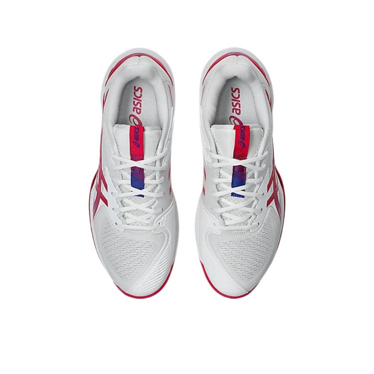 New Asics Solution Speed FF 3 Abrasion Resistant Low Top Tennis Shoes Women's Gray Red 1042A250-103