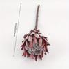 1Pc European Style High Simulation Flocking Emperor Flower, for Festival Bouquets