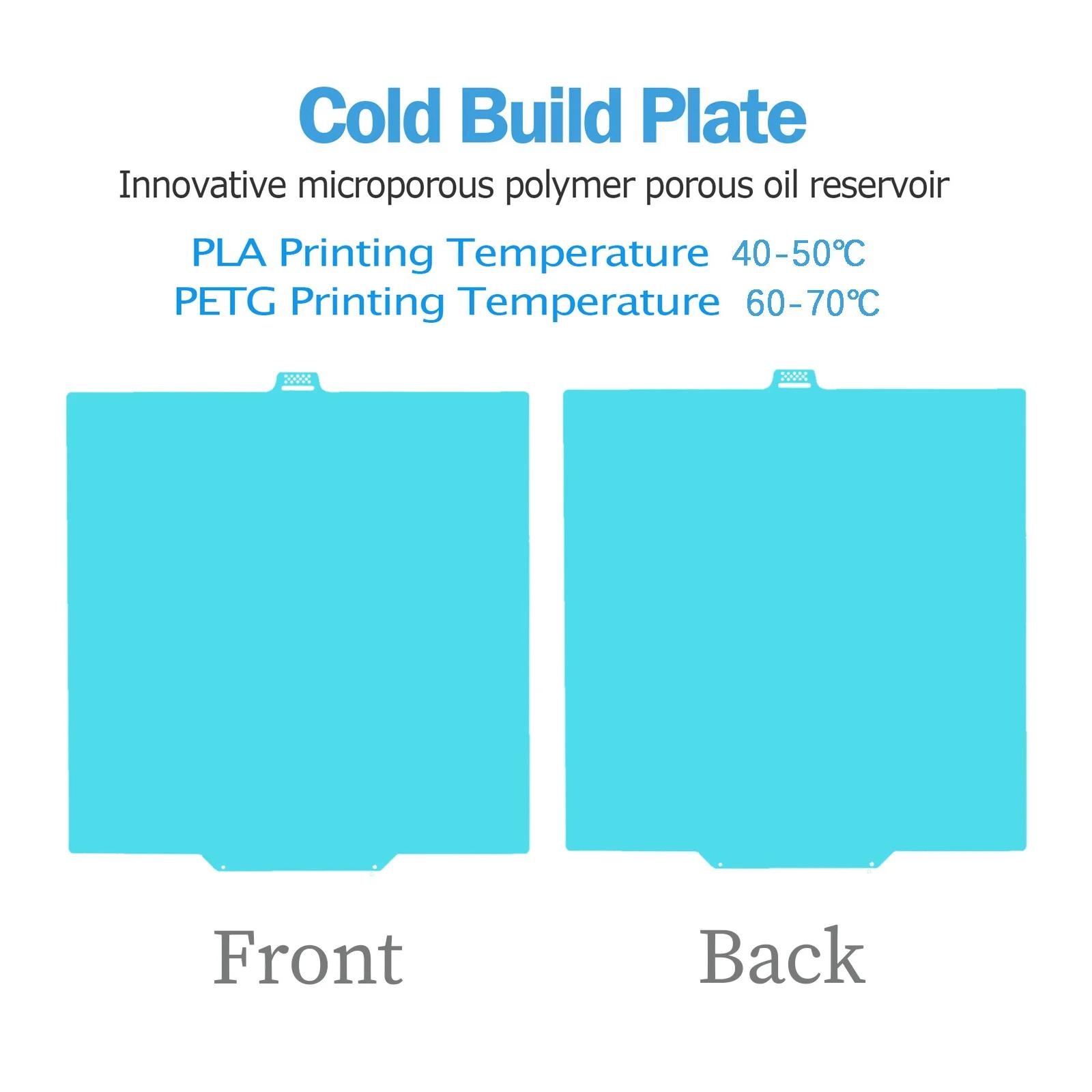 Glacier Cold Build Plate For QIDI Q2 Q2 Combo 280*280mm Heat Bed High Viscosity Two Sided Printing 3D Printer Parts For QIDI Q2