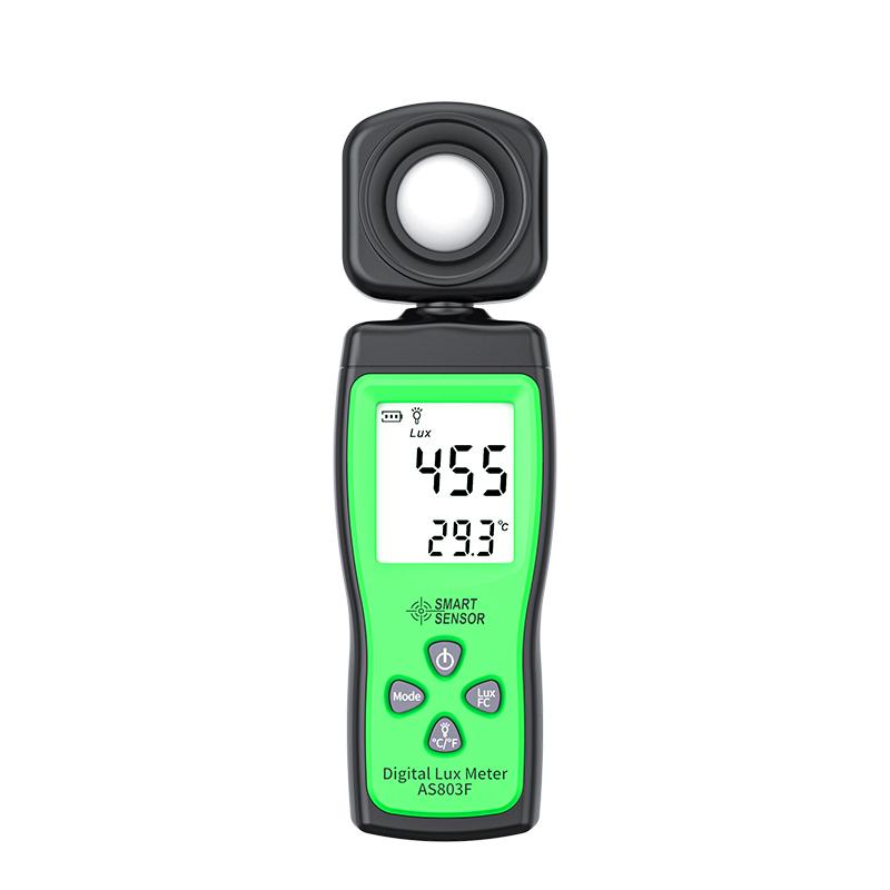 China AS803F Illuminometer High-Precision Light Meter Portable Mini Handheld Digital Photometer Luminance Meter