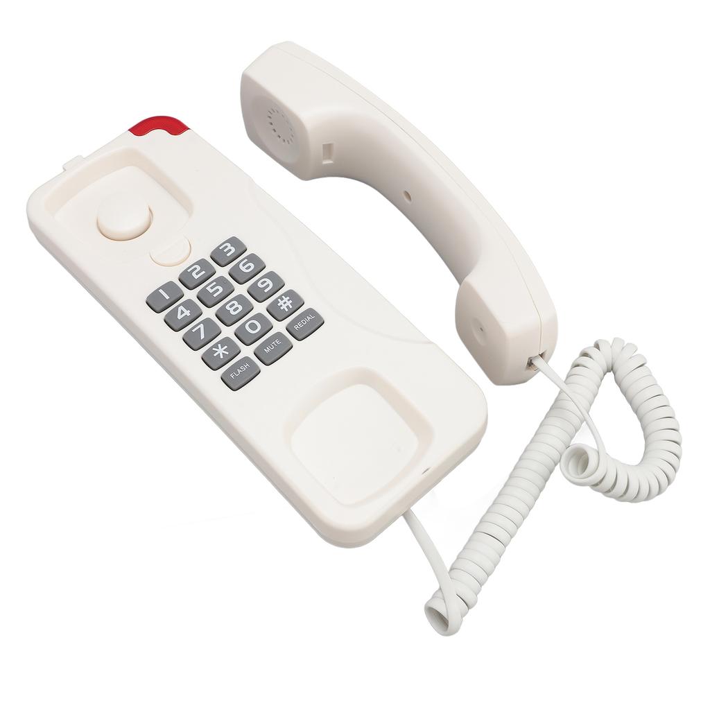 Corded Phone Wall Mount Old   Retro Landline Telephone Wired for Home Living Room   Hotel Use Last Number