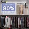 5 Grids and 9 Grids Stainless Steel Folding Pants Hanger – Multi-Layer Magic Clips & Retractable Space-Saving Organizer