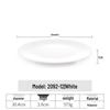 White Melamine Plastic Round Plate for Catering and Restaurant Dining