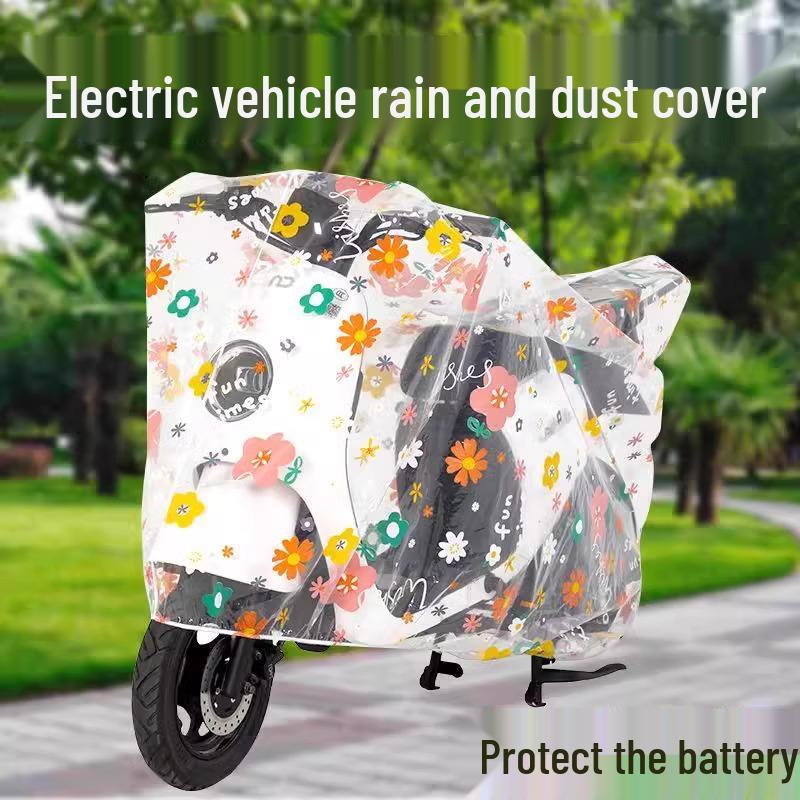 Durable Waterproof Electric Vehicle & Motorcycle Rain Cover with Sunshade and Anti-Fouling Protection