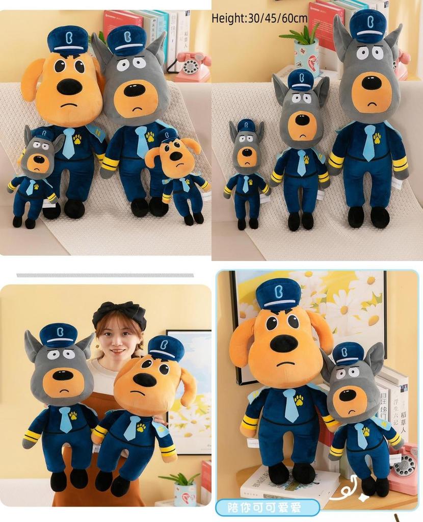 Sheriff Labrador Plush Toy Soft And Cuddly Stuffed Animal Yellow/grey 30cm 45cm 60cm