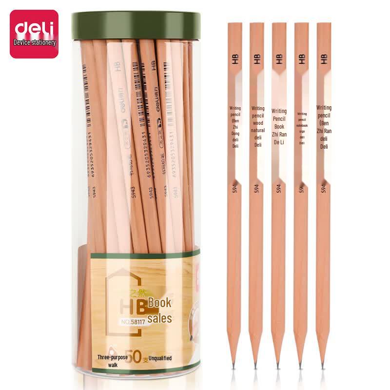 Deli HB Wooden Writing Pencils