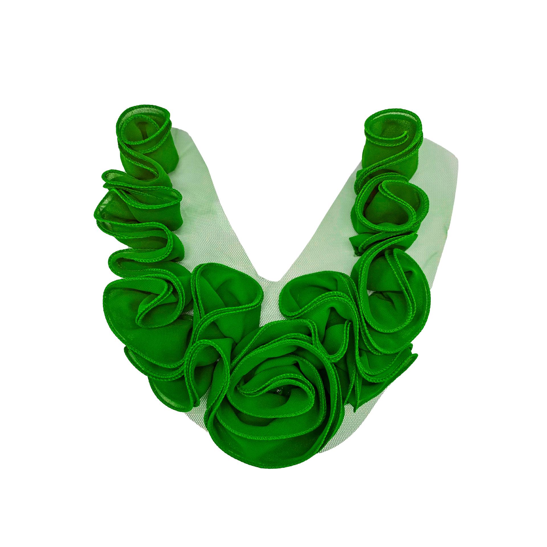 

Cross-Border Handmade 3D Pleated Fabric Flower Dance Dress Accessories