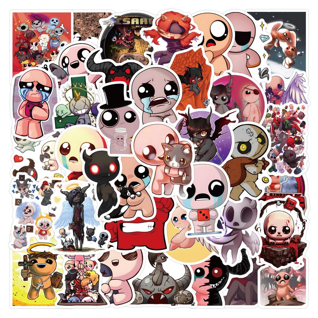 10/50pcs Cartoon The Binding of Isaac Stickers Isaac Gaffiti Stickers for DIY Luggage Laptop Skateboard Bicycle Stickers