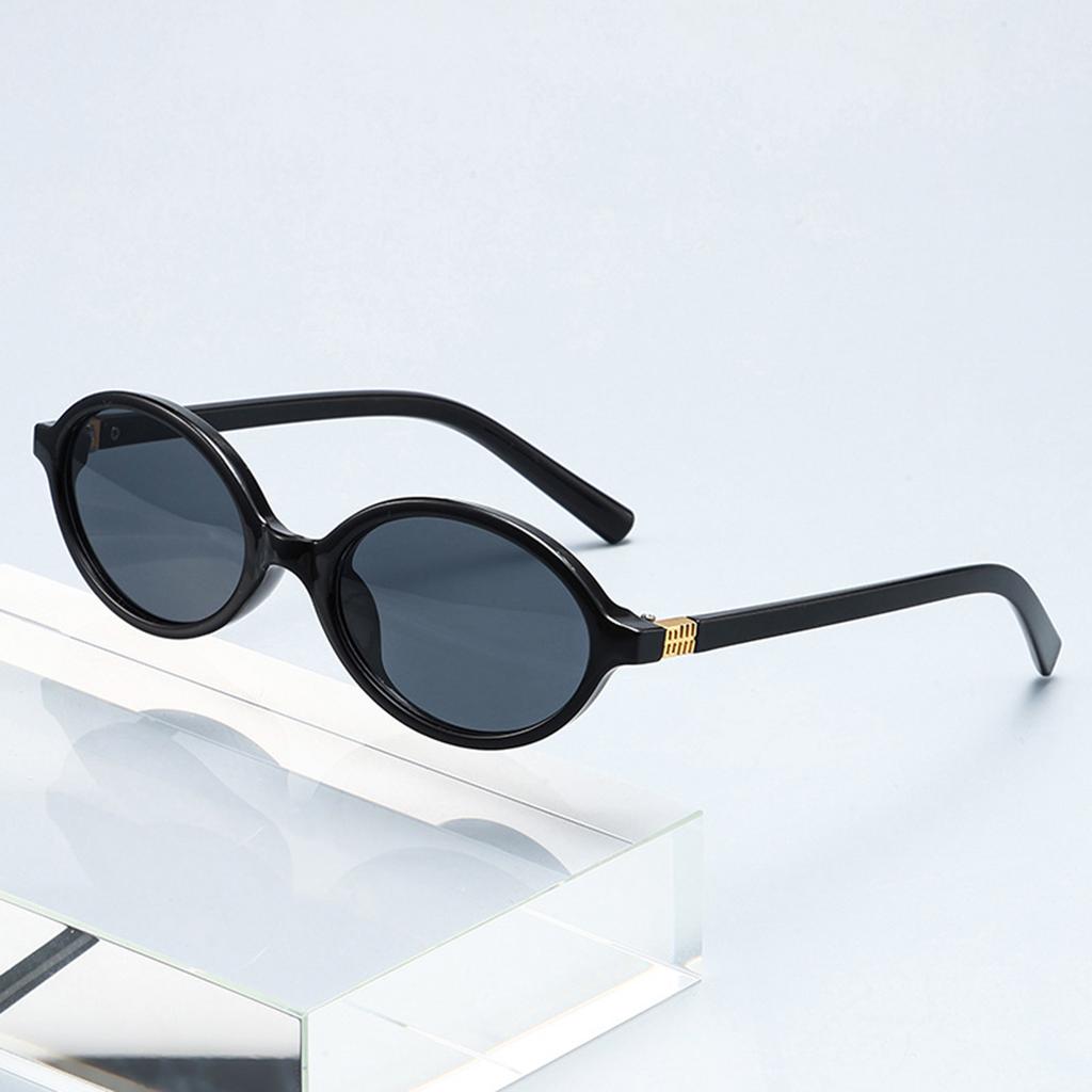 1 Pair of Ladies' Oval Glasses with Small Frames and Metal Decorative Legs, Street Shooting and Concave Fashion Glasses.women's Glasses  Men's Glasses