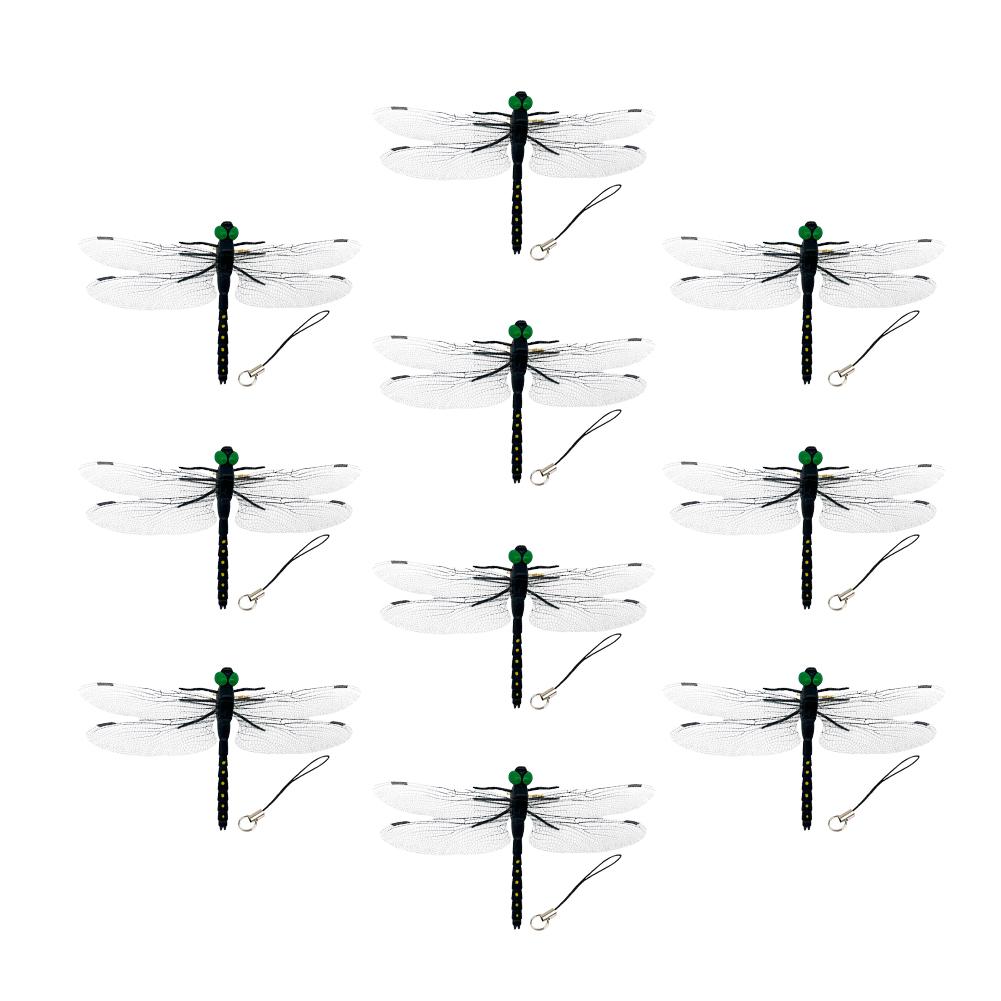 4pcs/10pcs Simulation Dragonfly Insect Model Mosquito Repellent Outdoor Hanging Ornaments Outdoor Garden Farm Repellen Tool
