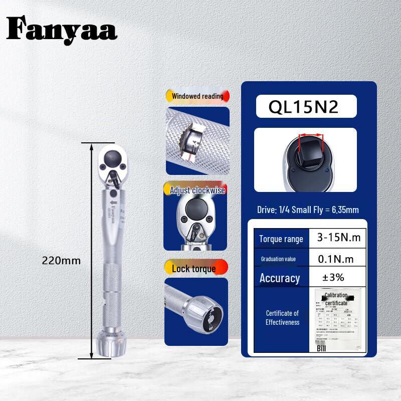 Fanyaa Preset Window Torque Wrench