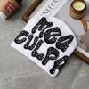 Women's Winter Rhinestone Knit Jacquard Hat - Stylish Warm Outdoor Head Wrap