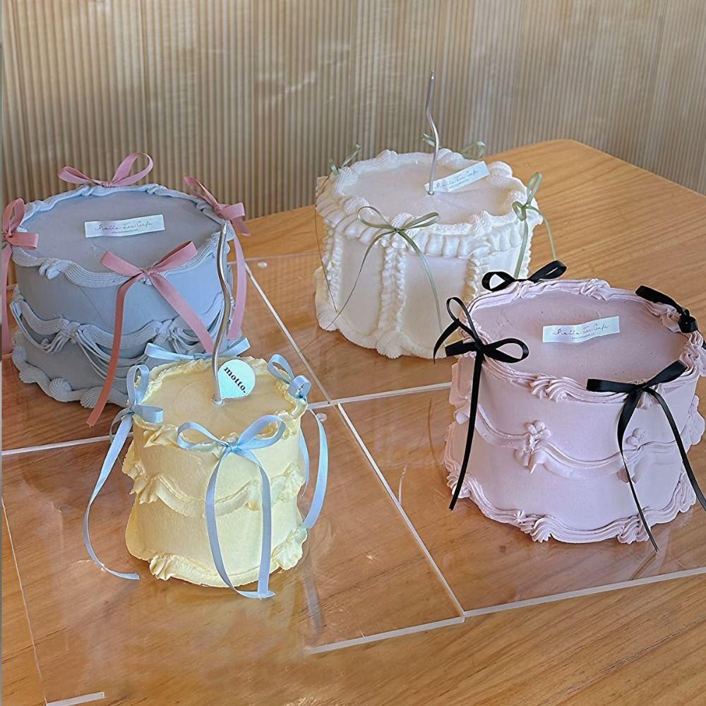 20Pcs Fashion Cartoon Cake Decorating DIY Cloth Cake Decoration Ornaments Satin Ribbon Bow Bow Decorations Valentine’s Day