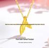 Shuibei 999 Pure Gold Ginkgo Leaf Buddha Necklace - Bestseller Jewelry Piece