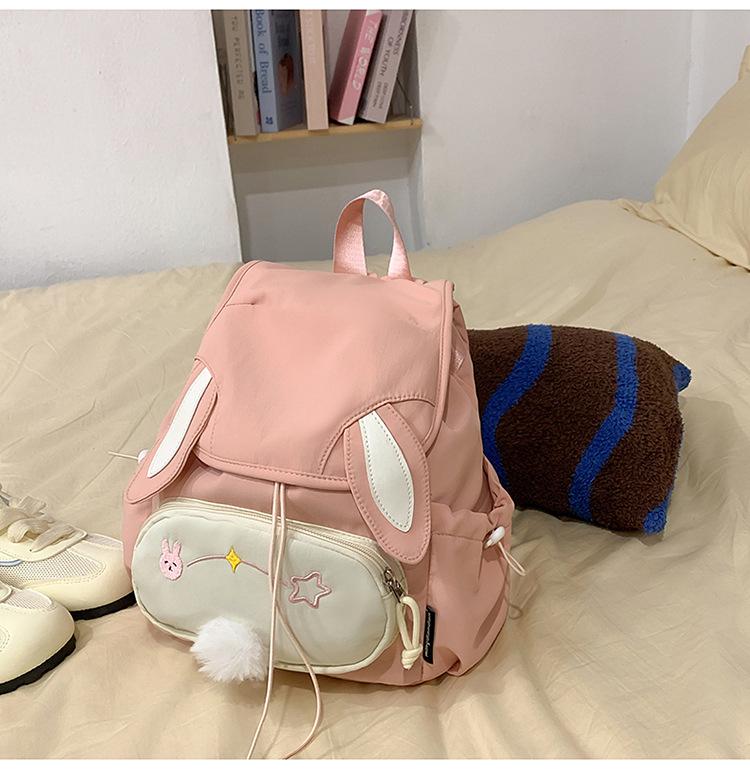 Adorable Large Capacity Rabbit Anime Backpack for High School Girls