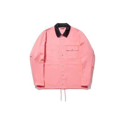Li Ning Color Block Loose Casual Jacket Men Jacket Peach-Pink AFDU251-3