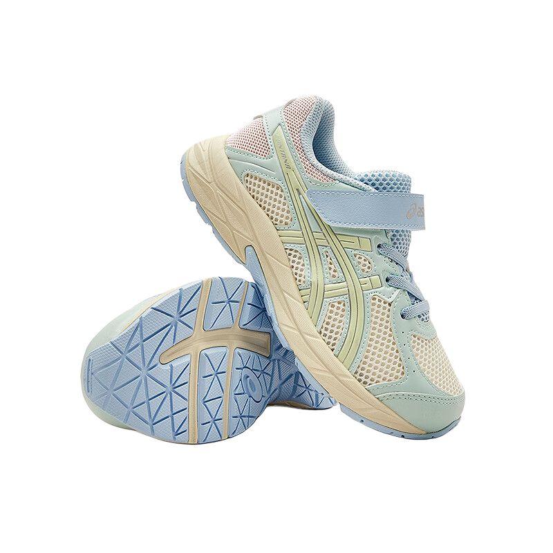 Asics Running Kids Contana Comfortable Versatile Shock Absorbing Durable Low Top Running Shoes Kids sneaker Beige 1014A377-103
