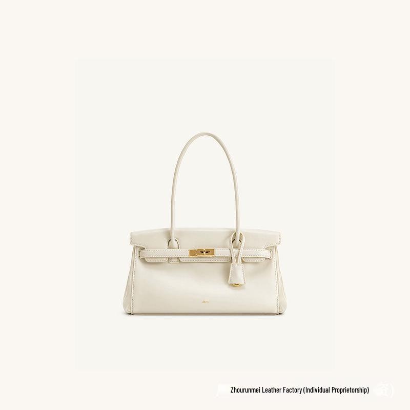 JWPEI Yara Genuine Leather Baguette Shoulder Bag - 2025 New Design for Women