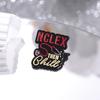 Alloy Letter Charming Brooch With Geometric Style For Medical Themed Fashion Accessories