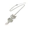 Les Trésors De Lily [N8181] - Silver 'Owls' Designer Necklace