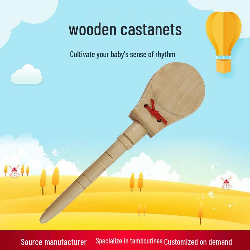 

Wooden Hand Clapper for Children s Percussion & Early Education