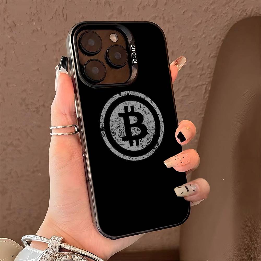 Bitcoin Color Phone Case For IPhone 17 16 15 14 13 12 11 Pro Max Plus Pro Shell