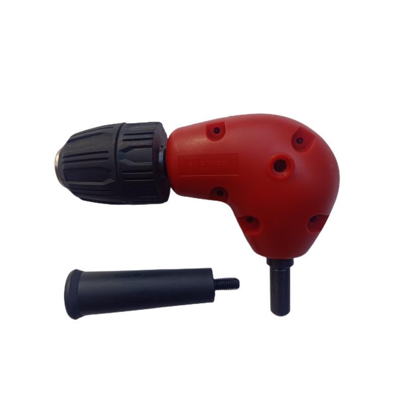 Electric Right Angle Drill Adapter with Three-Jaw Chuck - Ideal for Tight Spaces