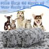 Coral Fleece Pet Blanket with Paw Print Design - Indoor/Outdoor Use for Small/Medium/Large Cats & Dogs, Ultra-Soft Warm Throw