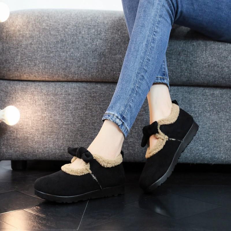 Processing customized new winter old Beijing cloth shoes velvet cotton shoes Mary Jane non-slip soft sole versatile explosion
