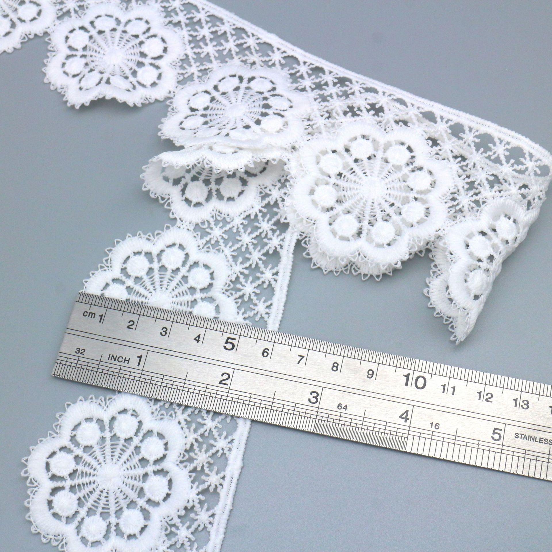 Сяосянфэн Молочный шелк Штрихкод Кружево Кружевной Полый Цветок Свадебное платье Дом Мягкое Украшение Лолита Аксессуары SD268